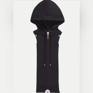 Veronica Beard Dickey Insert - Black Hoodie With Zipper In Front NWT